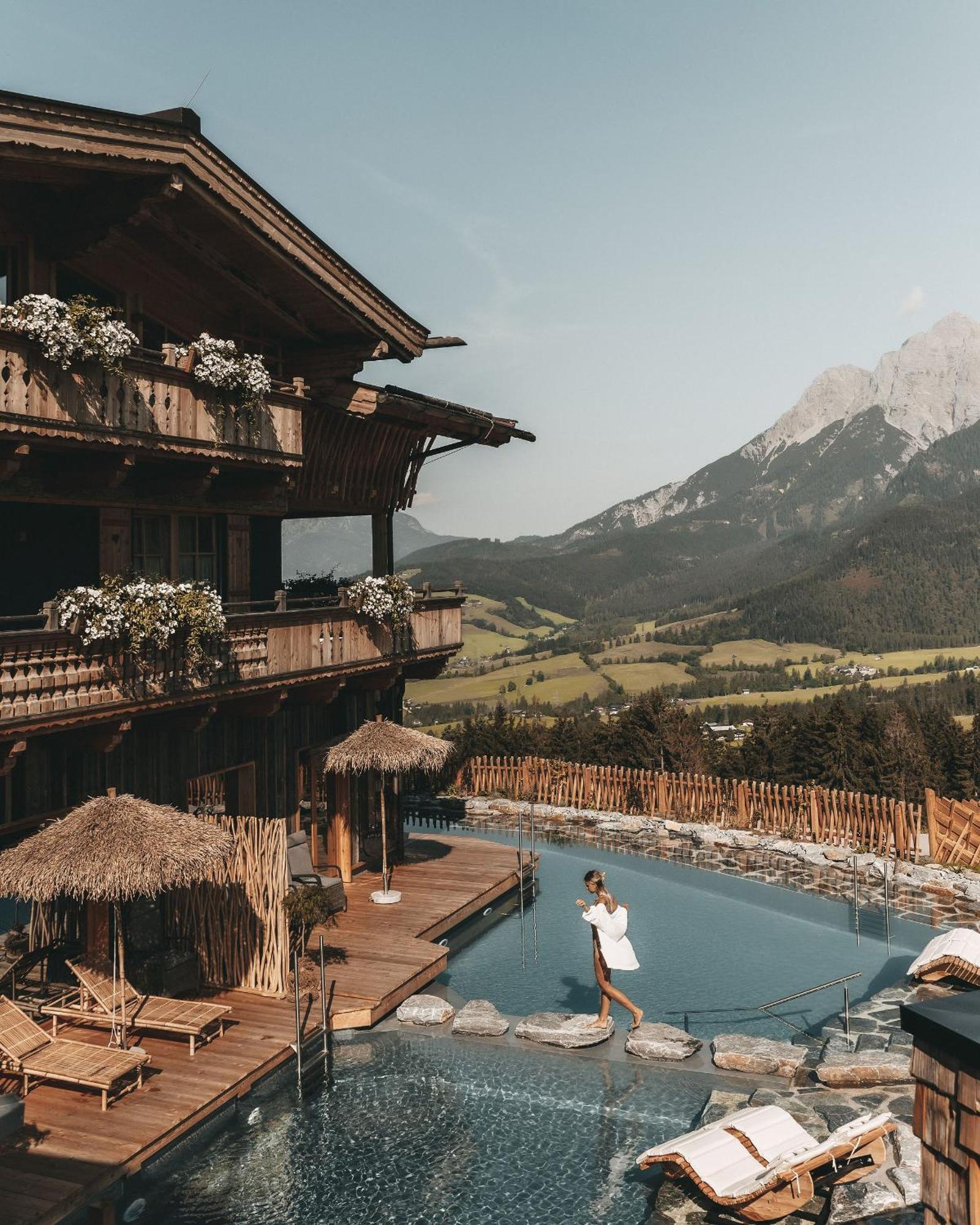 Jufenalm Boho Hotel & Restaurant Maria Alm am Steinernen Meer Kültér fotó